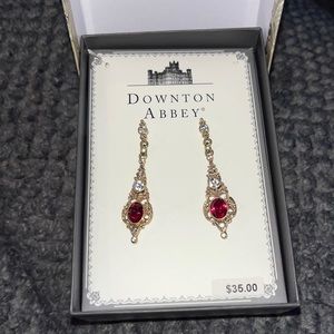 NWT - Downton Abbey Ruby Earrings